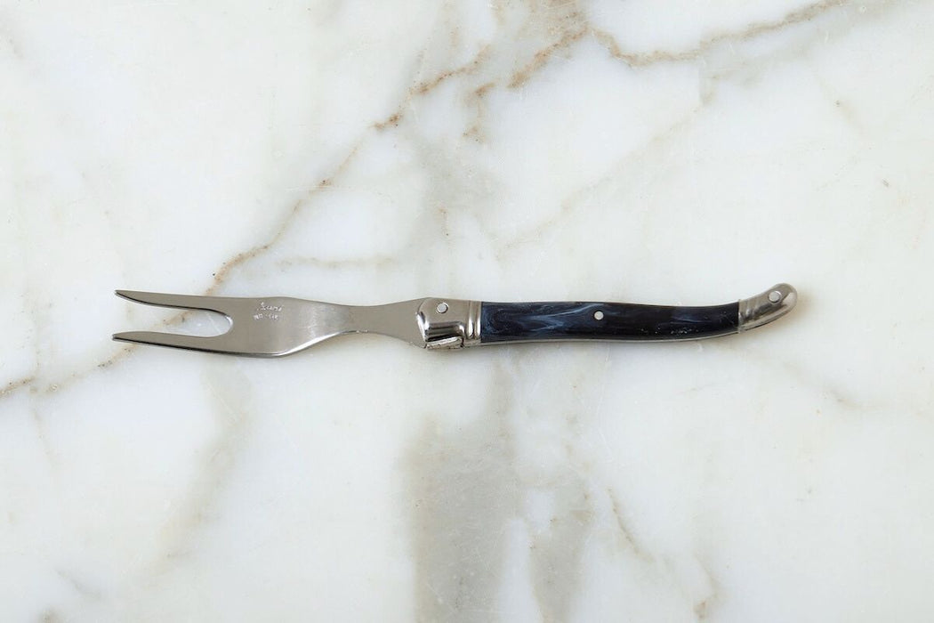 The Original French Laguiole Cheese Fork, Marbled Grey