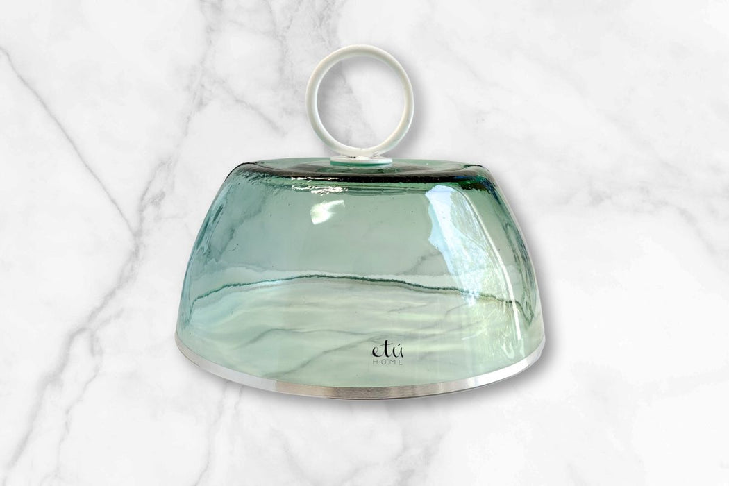 Bianca Recycled Glass Dome, Large