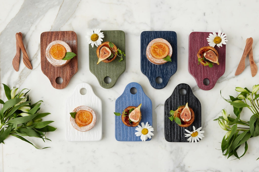 Dutch Cheese Board with Spreader, Small, Spruce Green