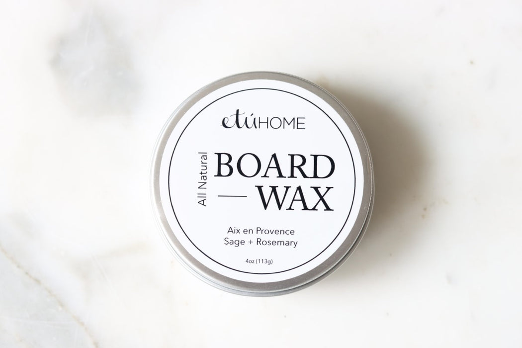 Food Safe Wood Board Wax, Beeswax and Coconut Oil, Rosemary and Sage
