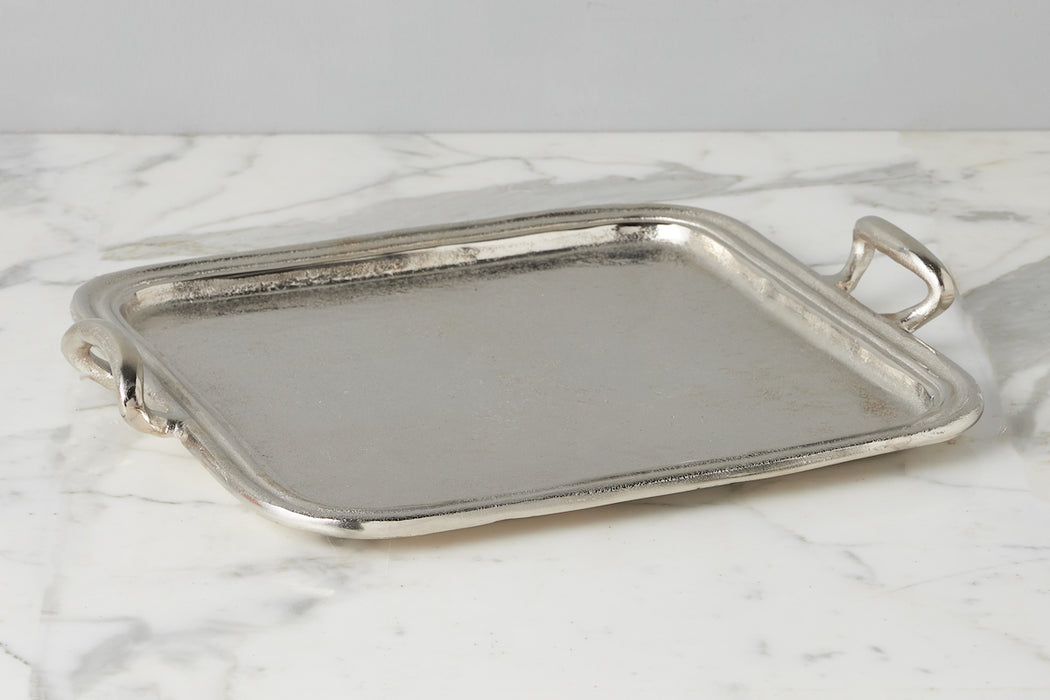 Vintage Metal Hotel Tray, Large