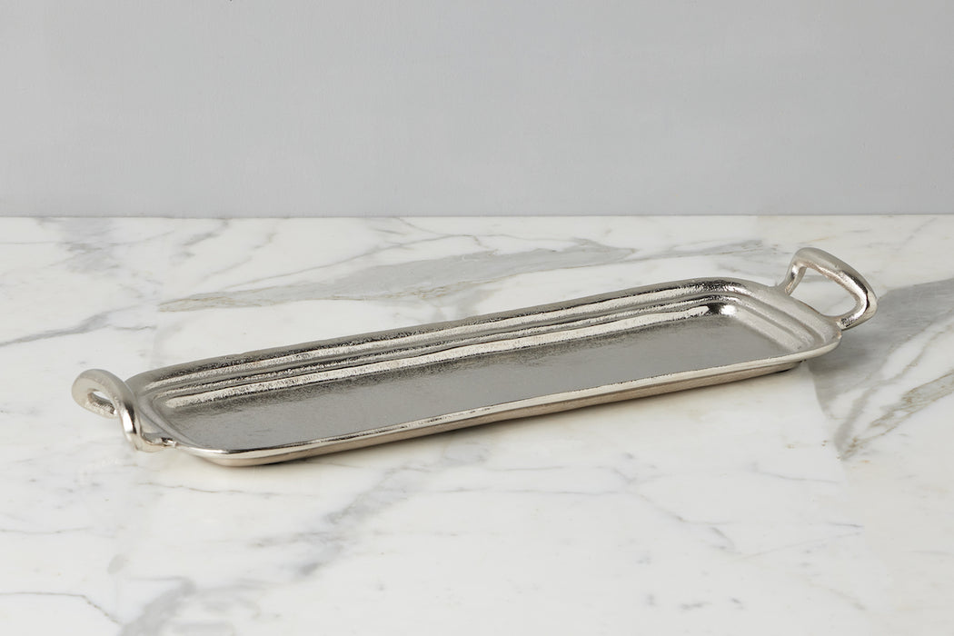 Vintage Metal Hotel Tray, Rectangle