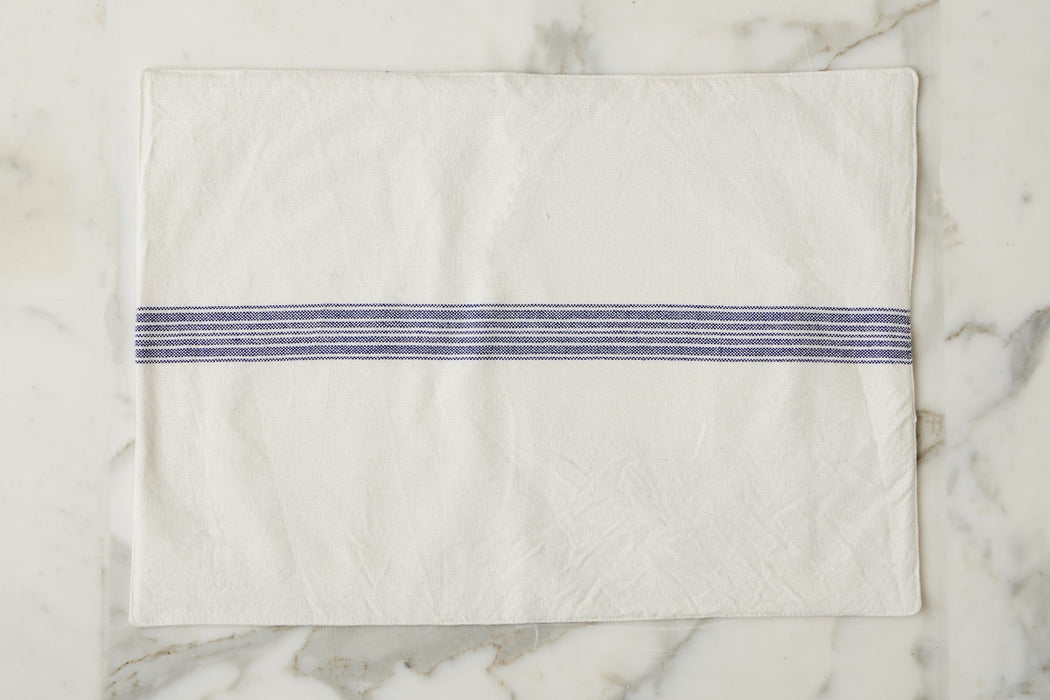 Rectangle Placemats, Vintage Navy Blue Stripe, Set of 4