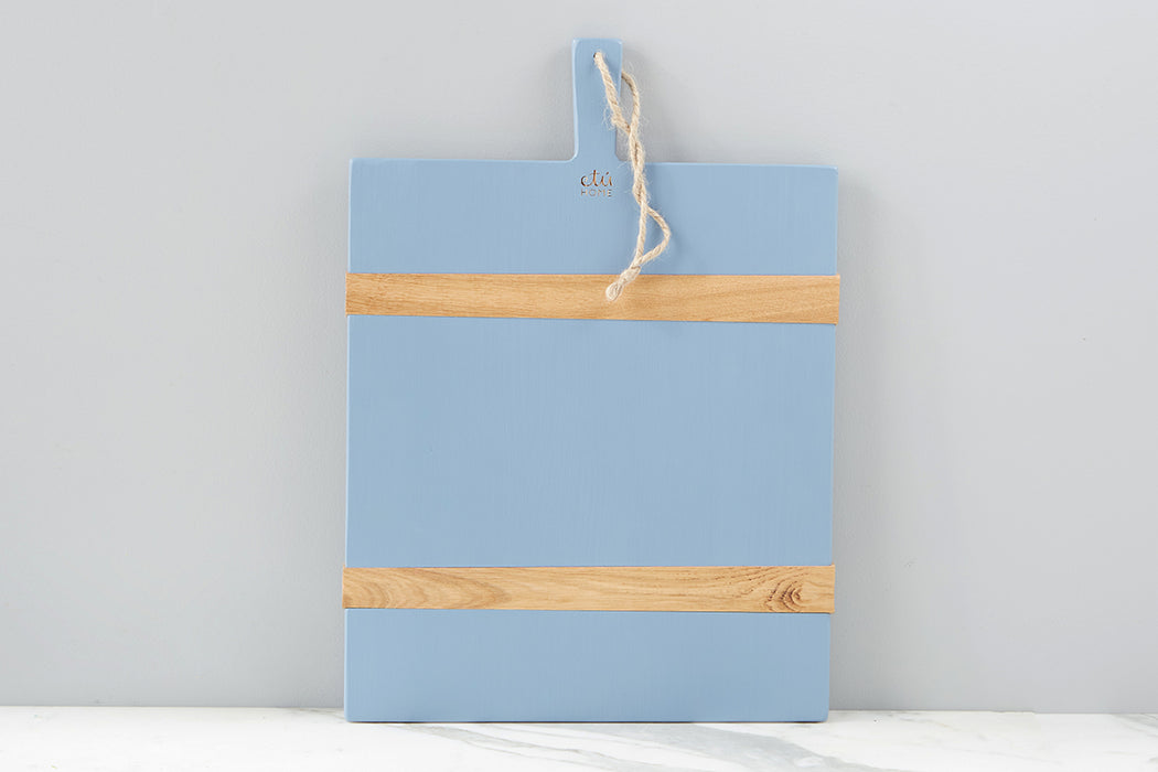 Mod Charcuterie Cheese Board, Medium Rectangle, Denim Blue