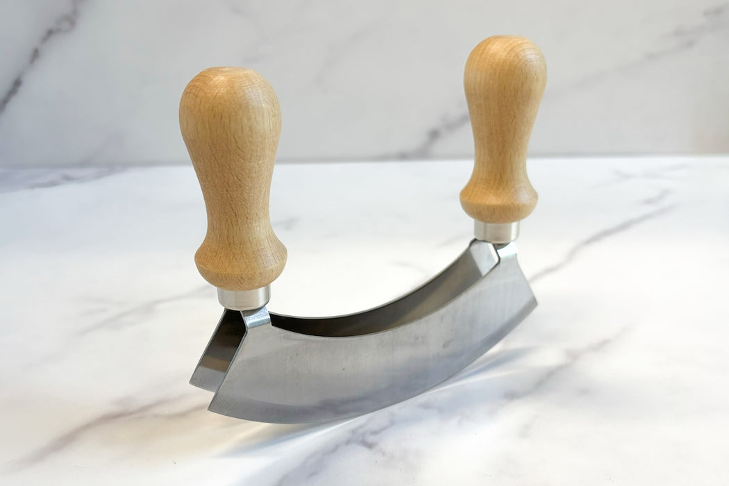 Double Bladed Italian Mezzaluna