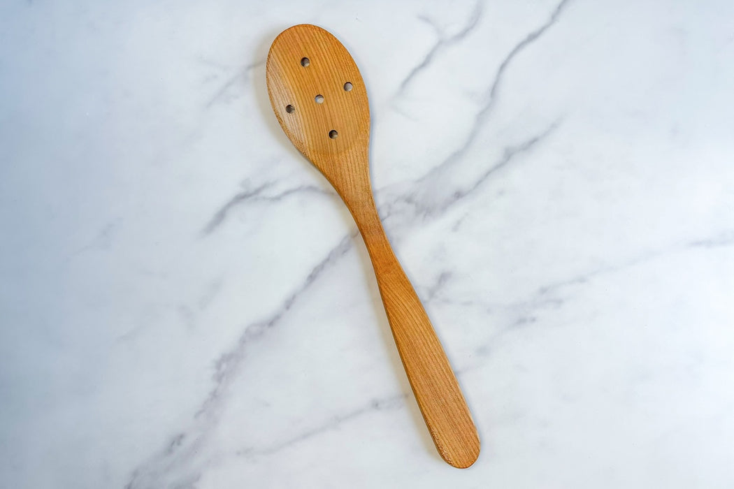 Euro Slotted Spoon, Cherrywood