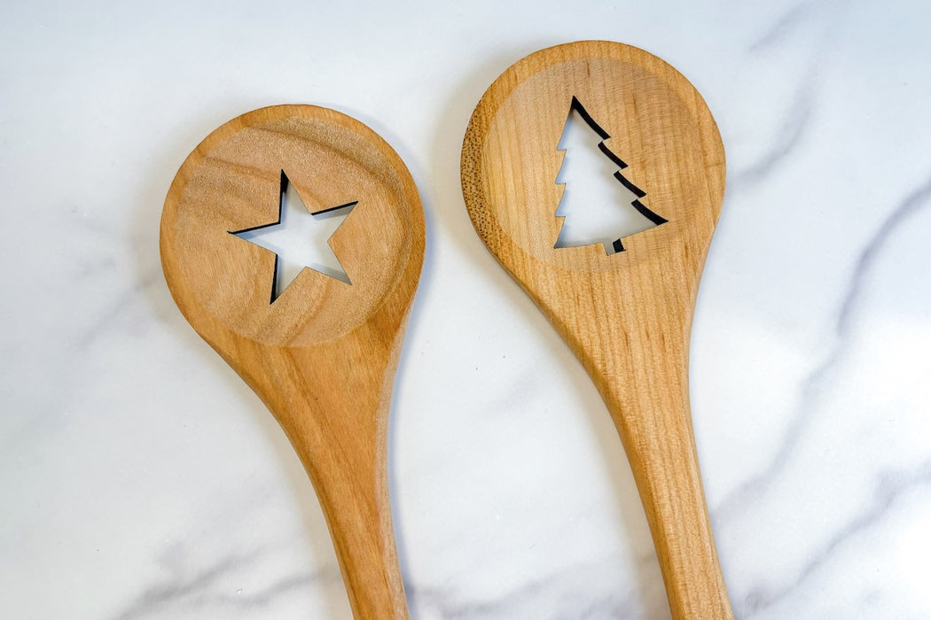 Euro Holiday Spoon Set, Beechwood