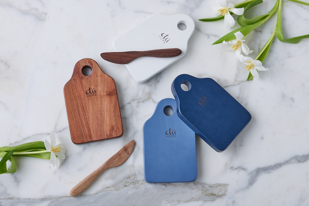 Dutch Cheese Board with Spreader, Small, Natural