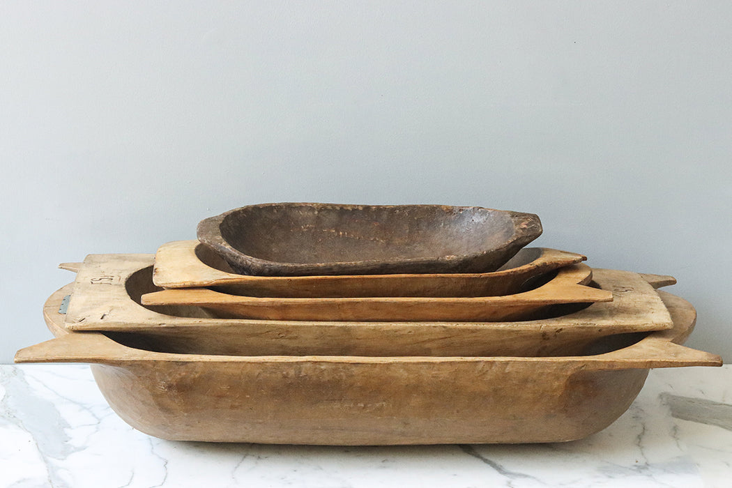 Antique Oval Dough Bowl