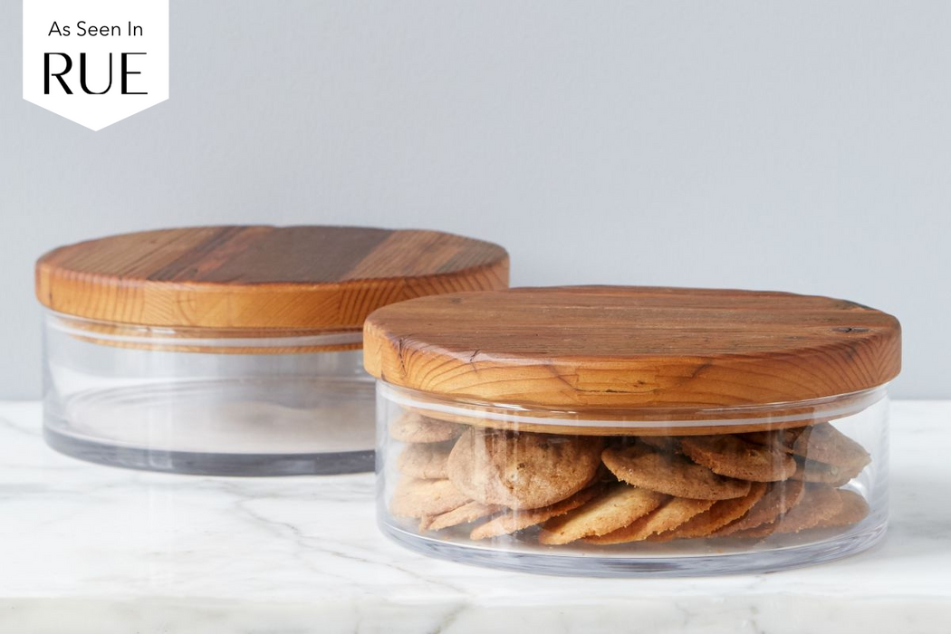 Classic Wood Top Canister, Large