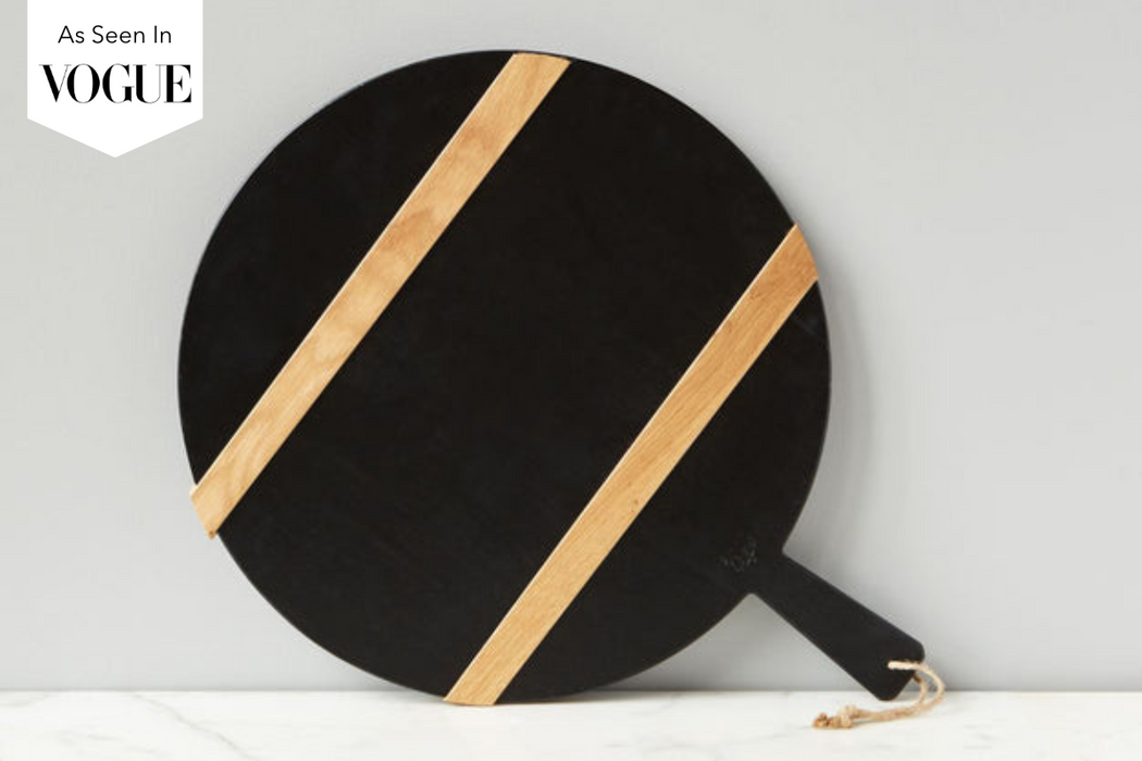 Black Round Mod Charcuterie Board, Medium