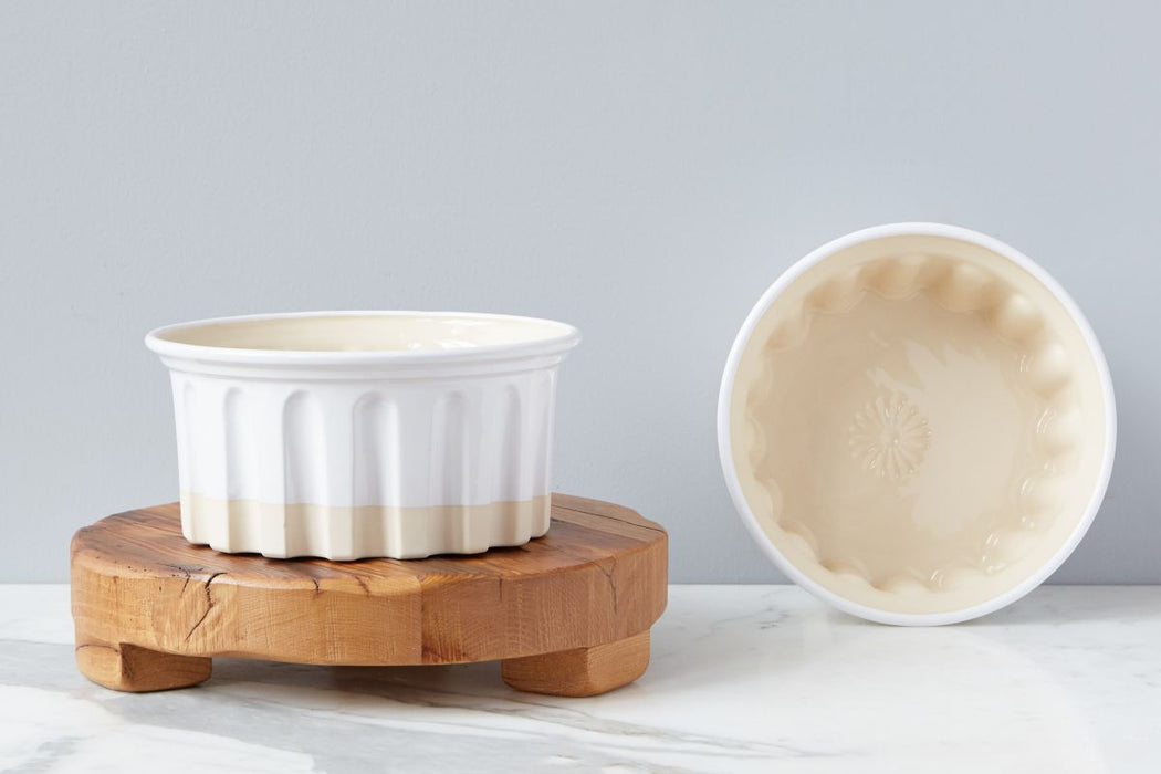 White Round Baker, Large