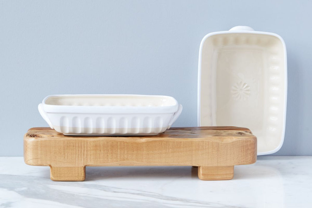 White Lasagna Baker, Small