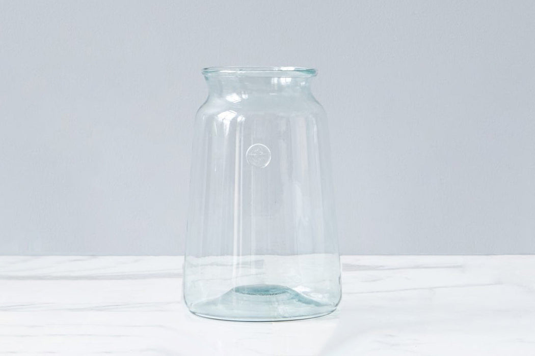 Recycled Glass French Mason Jar, Large