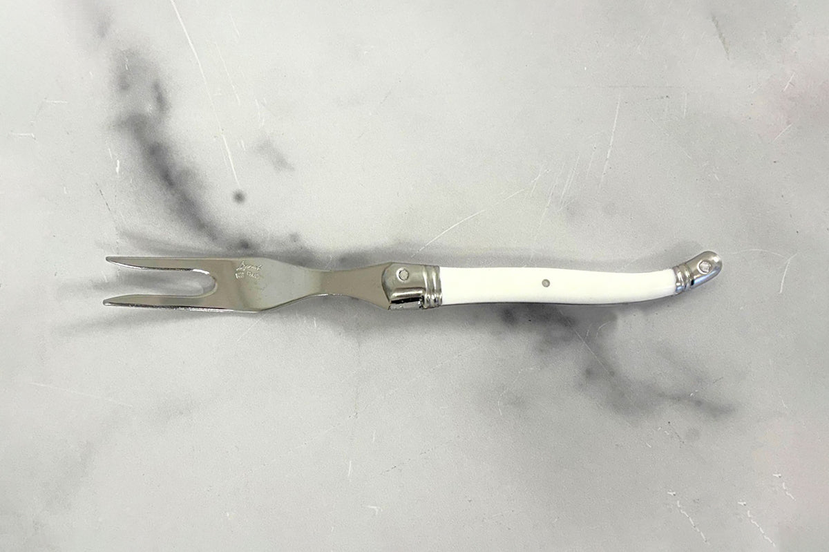 The Original French Laguiole Cheese Fork, White