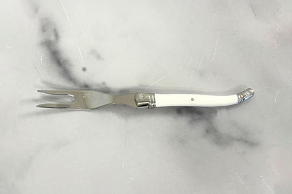 The Original French Laguiole Cheese Fork, White