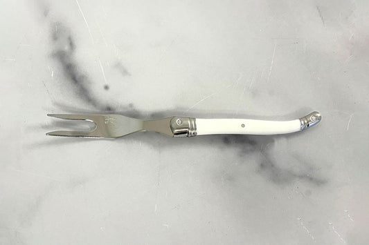 The Original French Laguiole Cheese Fork, White
