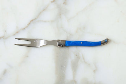 The Original French Laguiole Cheese Fork, Blue