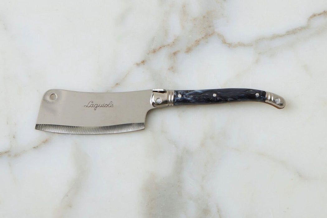 Laguiole Cheese Cleaver, Marbled Grey