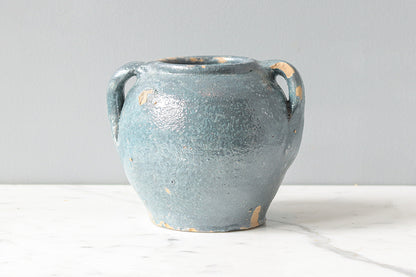 Vintage Inspired Confit Garden Pot, Large, Blue/Green