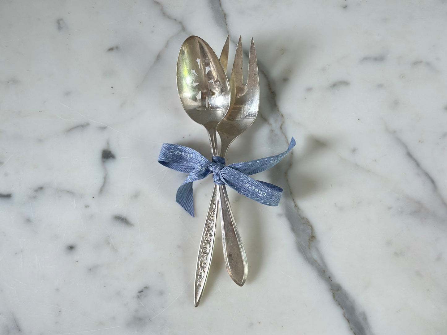 Found Slotted Serving Spoon and Fork Set