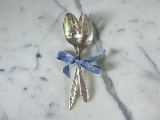 Found Slotted Serving Spoon and Fork Set