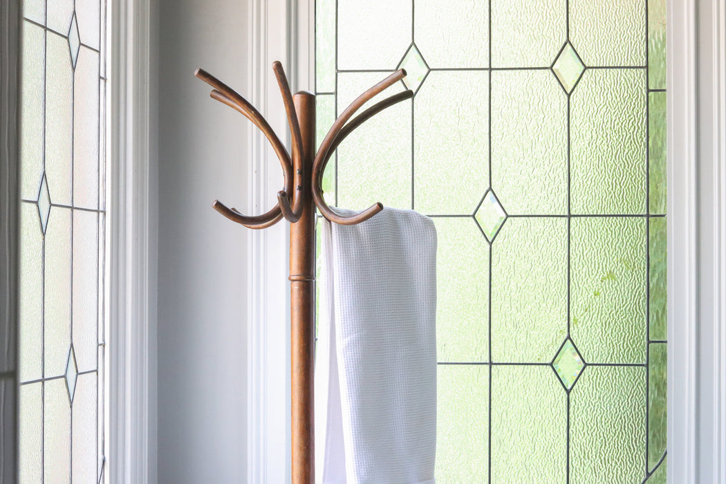 Found Wooden Standing Coat Rack