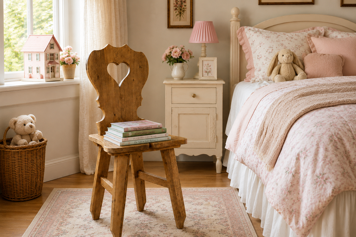 Tyrol Accent Chair, Natural Heart