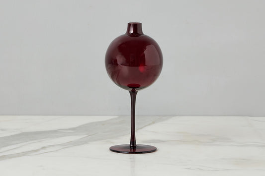 Merlot Wine Glass Vase, Medium