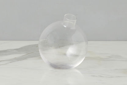Glass Sphere Bud Vase, Clear