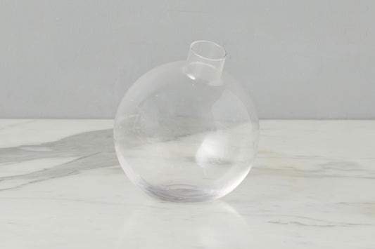 Glass Sphere Bud Vase, Clear