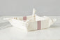 Napkin Tray, Vintage Merlot Red Stripe