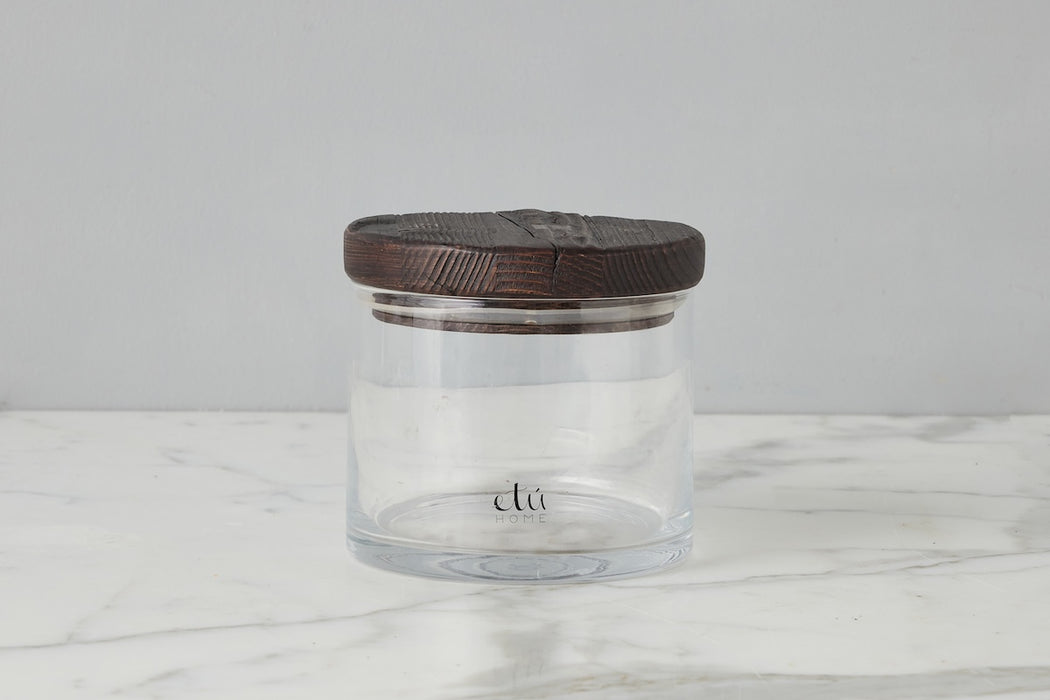 Heritage Wood Top Canister, Medium