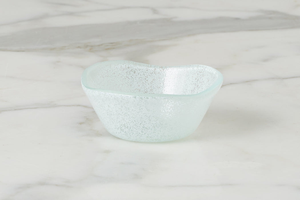 Glass Dipping Bowl, White