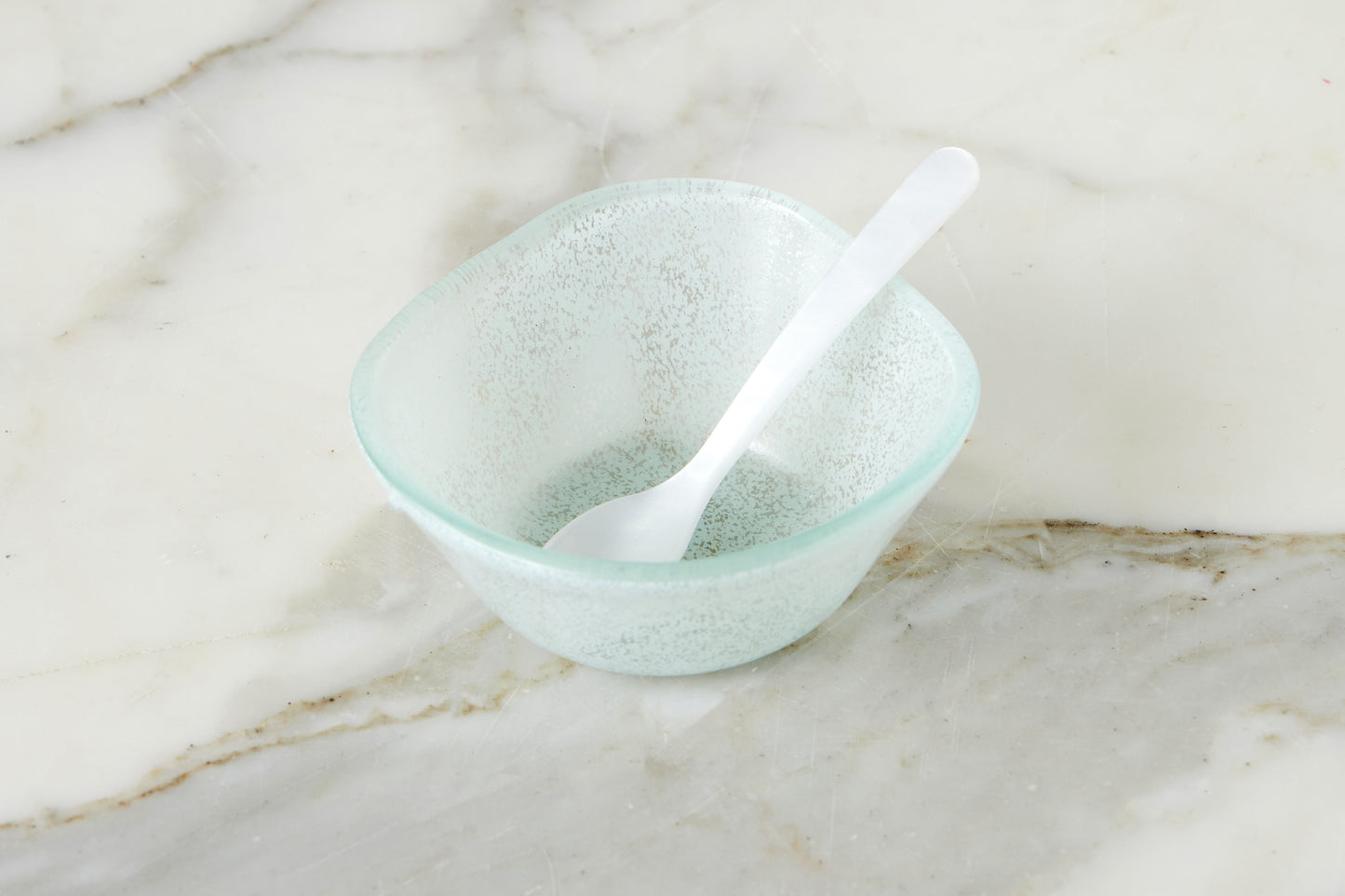 Glass Dipping Bowls, Set of 4, White