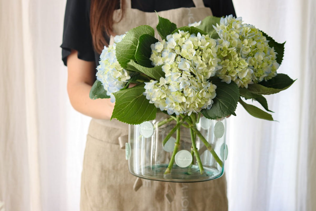 Bee Sealed Flower Vase, White
