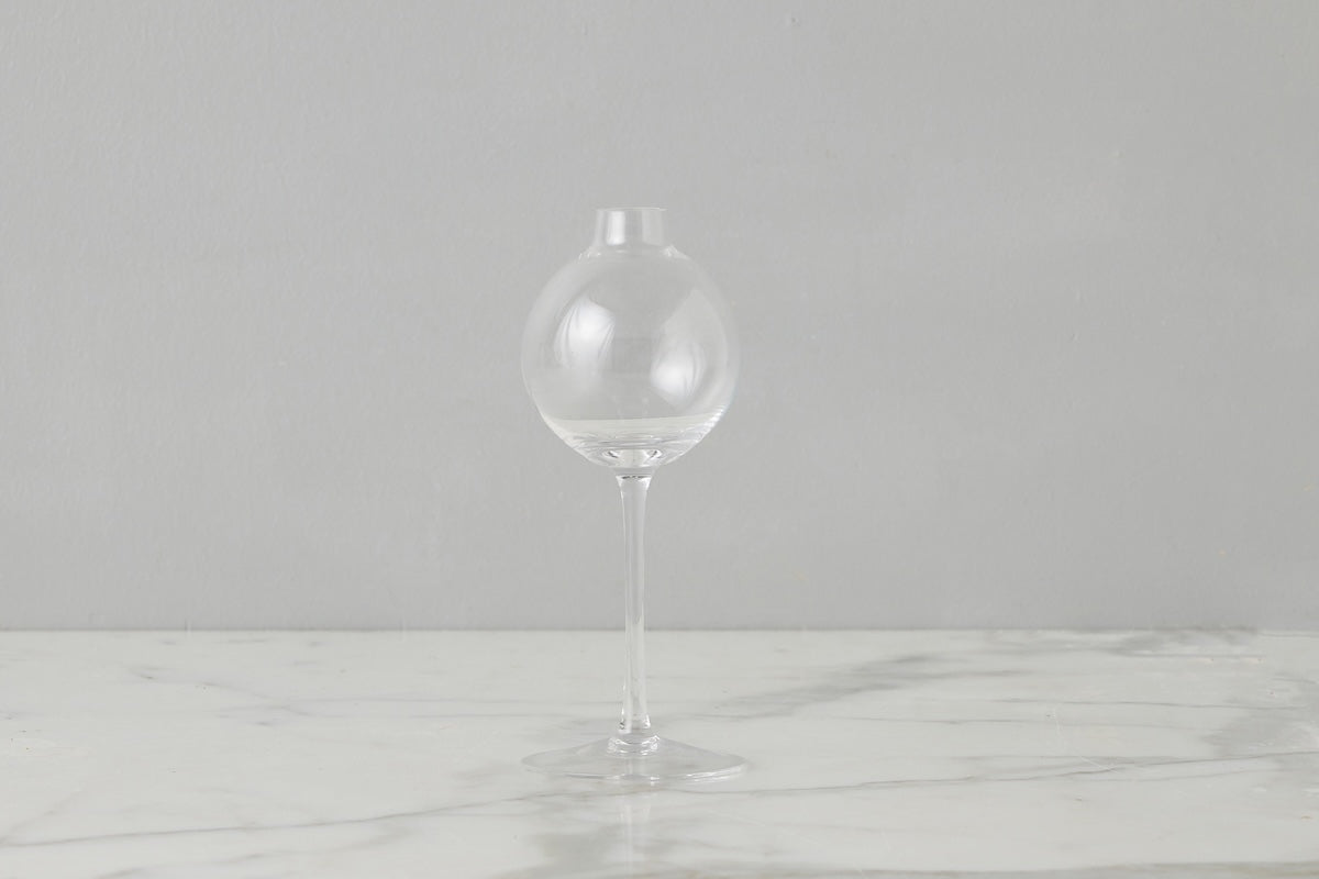 Clear Wine Glass Vase, Small
