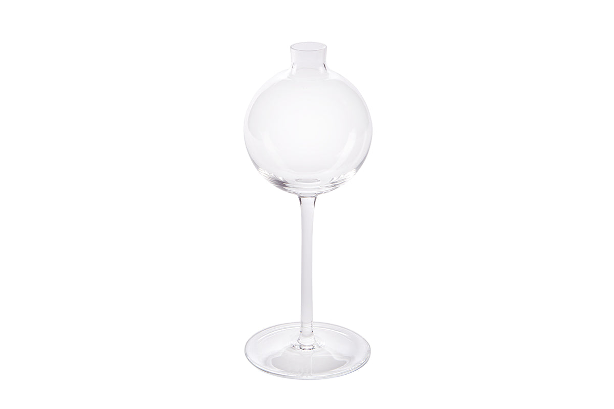 Clear Wine Glass Vase, Small