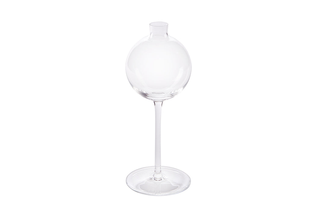 Clear Wine Glass Vase, Small