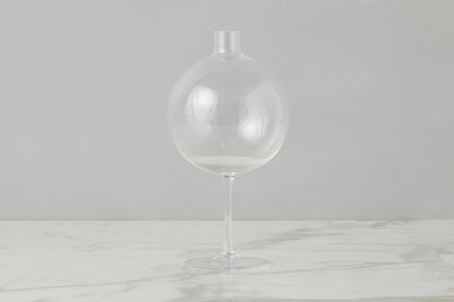 Clear Wine Glass Vase, Large