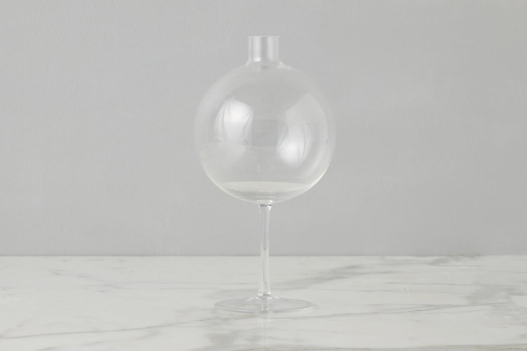 Clear Wine Glass Vase, Large