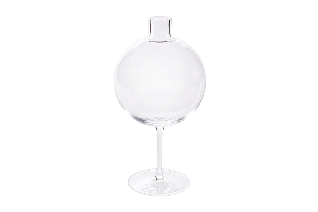 Clear Wine Glass Vase, Large