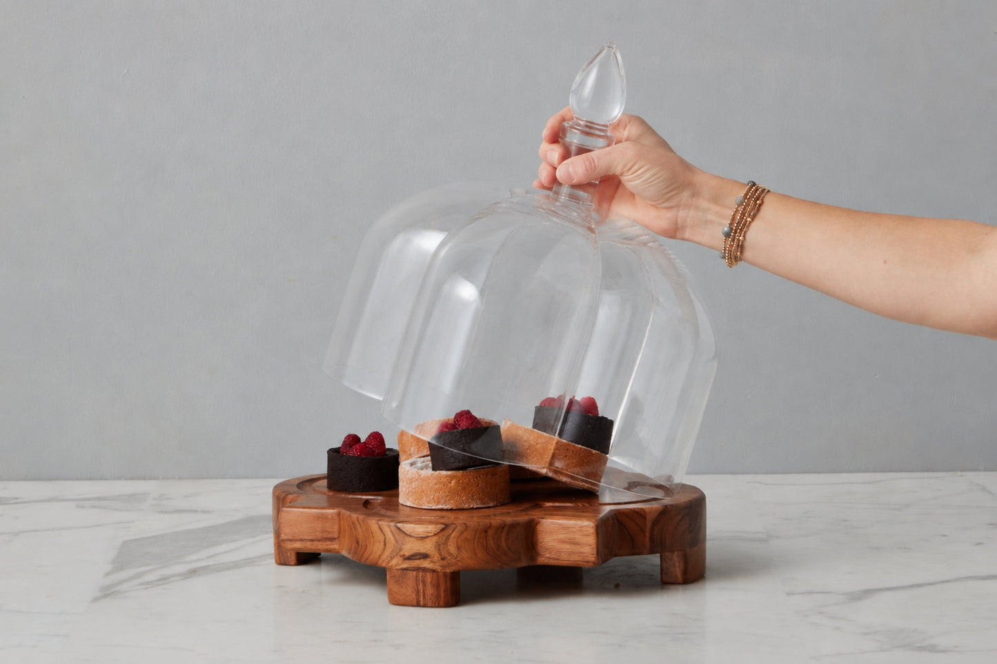 Glass Quatrefoil Dome