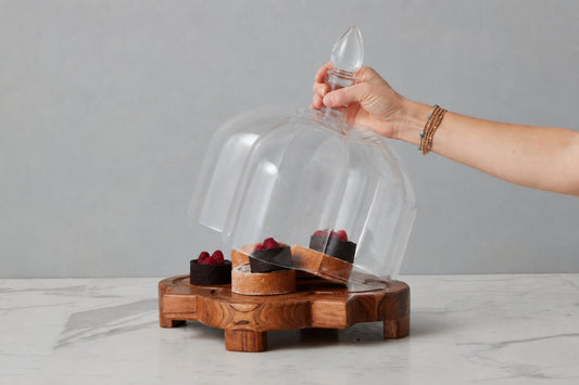 Glass Quatrefoil Dome
