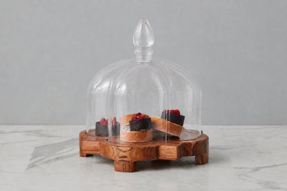 Glass Quatrefoil Dome