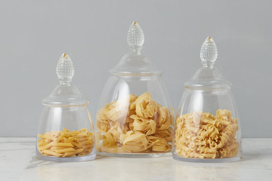 GMC601AAC9 etuhome Glass Teardrop Jar Lid Small