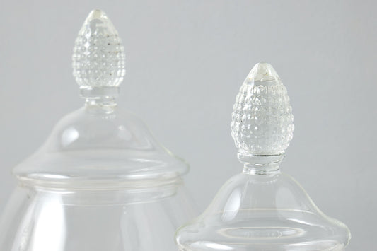 GMC601AAC9 etuhome Glass Teardrop Jar Lid Small