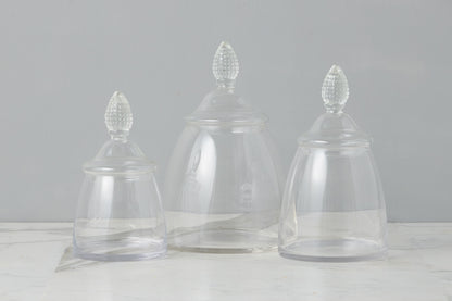 GMC601AAC9 etuhome Glass Teardrop Jar Lid Small
