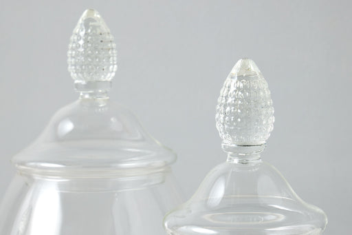 GMC601AC9 etuhome Glass Teardrop Jar Lid Medium