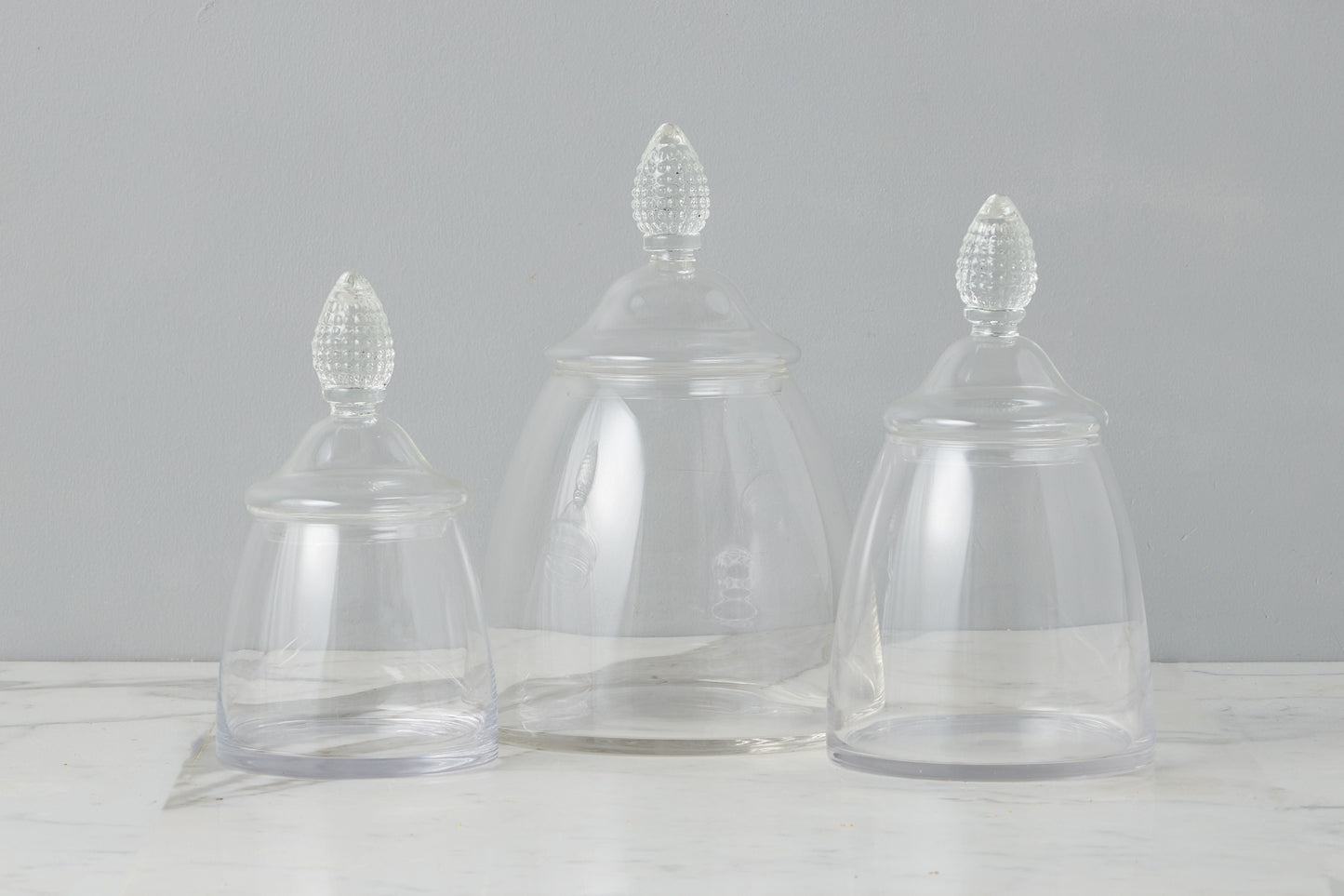 GMC601AC9 etuhome Glass Teardrop Jar Lid Medium